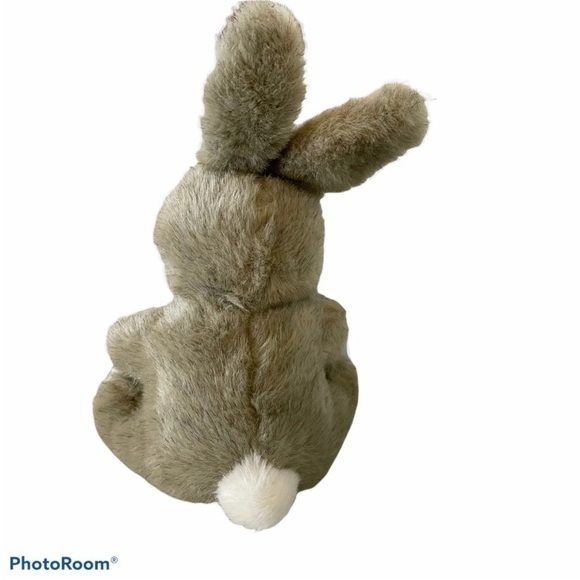 DAKIN Plush Bunny Rabbit Vintage 1985 Stuffed Animal 14” Brown Gray Toy - Picture 4 of 8